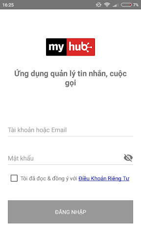 MyHub.vn - Quản lý tin nhắn sms & cuộc gọi trên PC screenshot 1