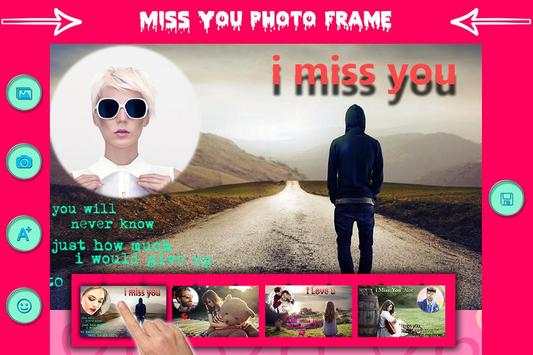 Miss You Photo Frame screenshot 2