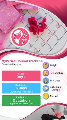 MyPeriod : Period Tracker скриншот 1