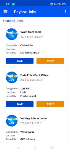 Paybox Job - Work From Home, Online Work Search screenshot 3