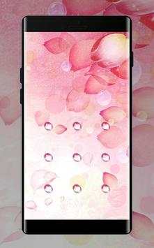 Pink Petal APP Lock Theme Nature Pin Lock Screen screenshot 1
