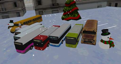 Bus winter parking - 3D game screenshot 11