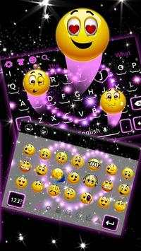 Purple dream love keyboard theme स्क्रीनशॉट 3
