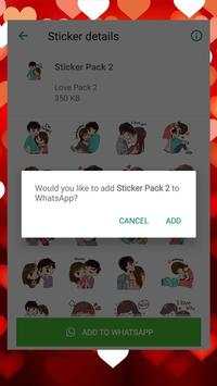 WAStickerApps - Love Stickers Pack for Whatsapp screenshot 1