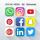 All Social Network App (All in One) icon