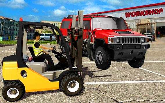 Excavator Car Transport Forklift Simulator screenshot 4