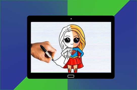 How to draw chibi super hero screenshot 8
