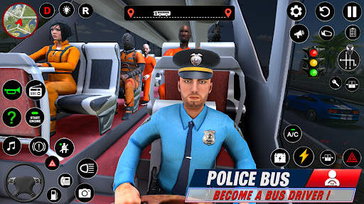 Police Bus Simulator Bus Games screenshot 4