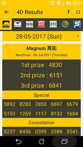 Live 4D Results MY & SG screenshot 2