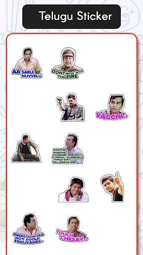Telugu Sticker For Whatsapp - Telugu WAStickerApps screenshot 5
