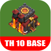 New COC Town Hall 10 Base icon
