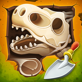 Dig up dinosaur bones: Fossil digging games icon