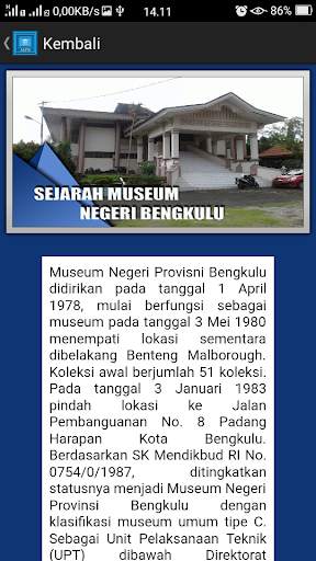APLIKASI MUSEUM NEGERI BENGKULU screenshot 5