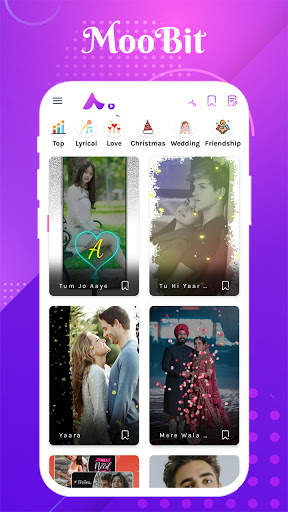 MooBit - Photo to Lyrical Video Status Maker App screenshot 1