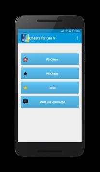 Cheats for Gta 5 screenshot 1