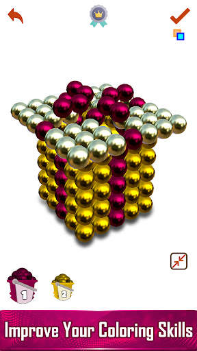 Magnetic Balls 3D - Paint by Number, Magnet World screenshot 4