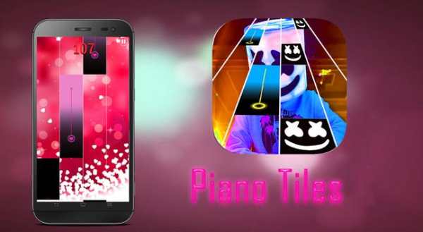 Marshmello piano tiles game screenshot 4