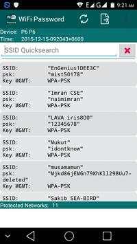 Wifi Password (Root) screenshot 1
