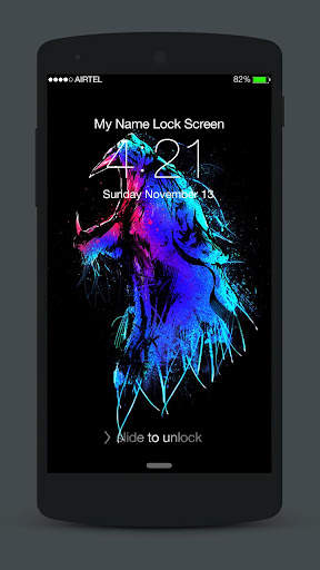 Animals Neon Lock Screen 4 تصوير الشاشة