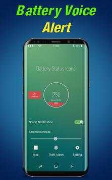 Battery Voice Alert : Battery Charge Sound Alarm скриншот 1