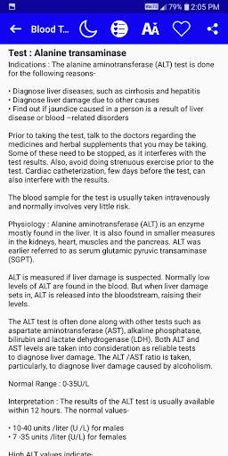 Blood Test Result screenshot 4