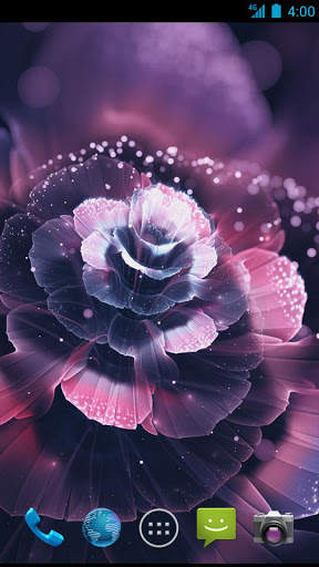 Luminous Flowers Wallpaper screenshot 2