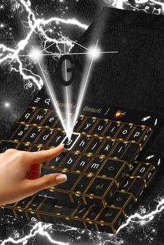 Black Leather Keyboard Theme screenshot 2