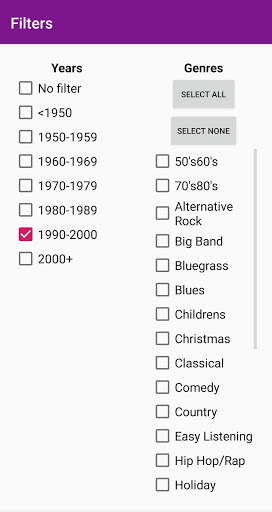 Play It By Year Music Player screenshot 3