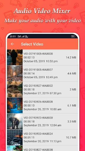 Add Audio to Video : Audio Video Mixer Mp3 Cutter screenshot 2