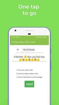 Go Messenger - direct send screenshot 3