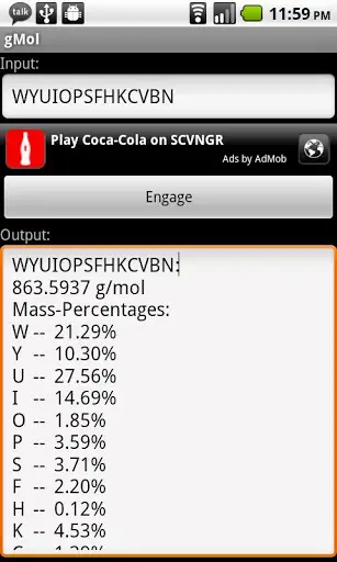 gMol (old version) screenshot 1