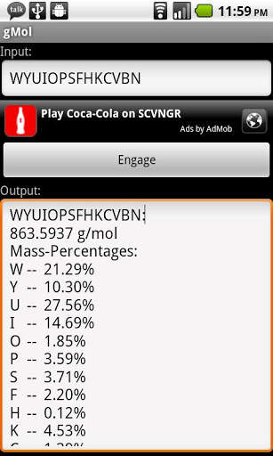 gMol (old version) screenshot 1