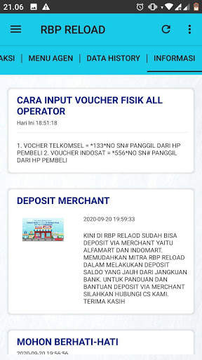 RBP RELOAD : Agen Pulsa & Kuota Murah 2 تصوير الشاشة