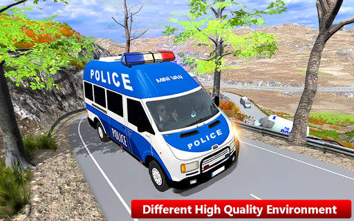Police Van Driving - New Police Bus Simulator Game screenshot 1