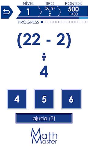 Mestre da Matemática - Jogos de Matemática screenshot 2