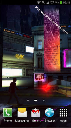 Futuristic City 3D Free lwp screenshot 3