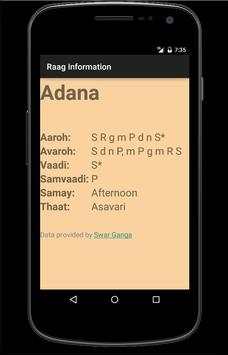 Raag (Raga) Database screenshot 2