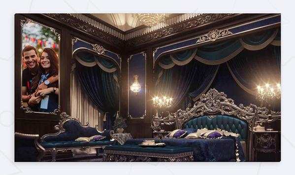 Royal Bedroom Photo Frame Editor screenshot 1