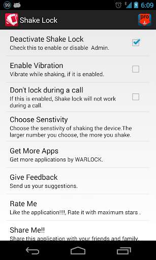 ShakeLock No ads (Reformed) screenshot 3