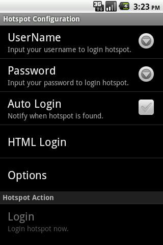 Hotspot Droid Lite screenshot 1