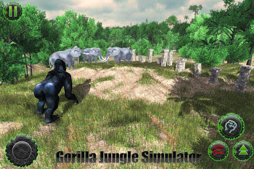 Angry gorilla vs Dinosaur: Wild Jungle Battle screenshot 5