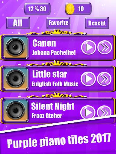 Piano Music Tiles : Purple screenshot 2