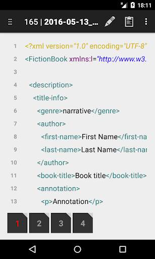 XML Editor screenshot 1