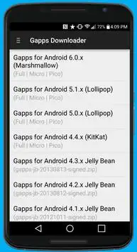 Gapps Downloader screenshot 2