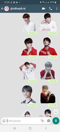 Stiker WA Tomorrow X Together KPOP WAStickerApps screenshot 2