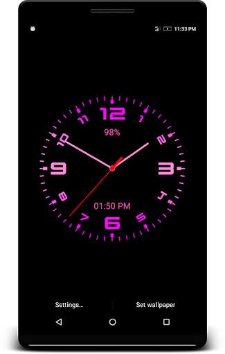 Analog Clock Live Wallpaper screenshot 4