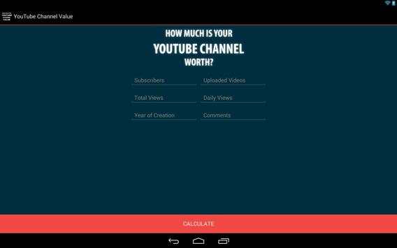 Valuation for YouTube Channels screenshot 2