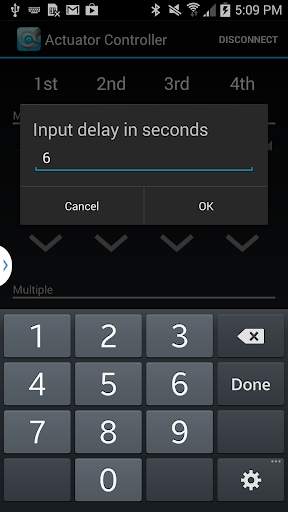 Wi-Fi Actuator Control App screenshot 5