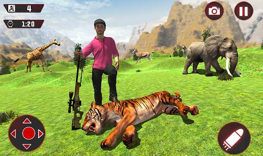Angry Tiger Hunter : Crazy Mountain shooter screenshot 9