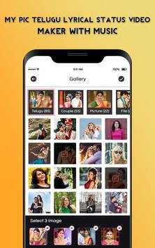 My Pic Telugu Lyrical Status Video Maker withMusic screenshot 2